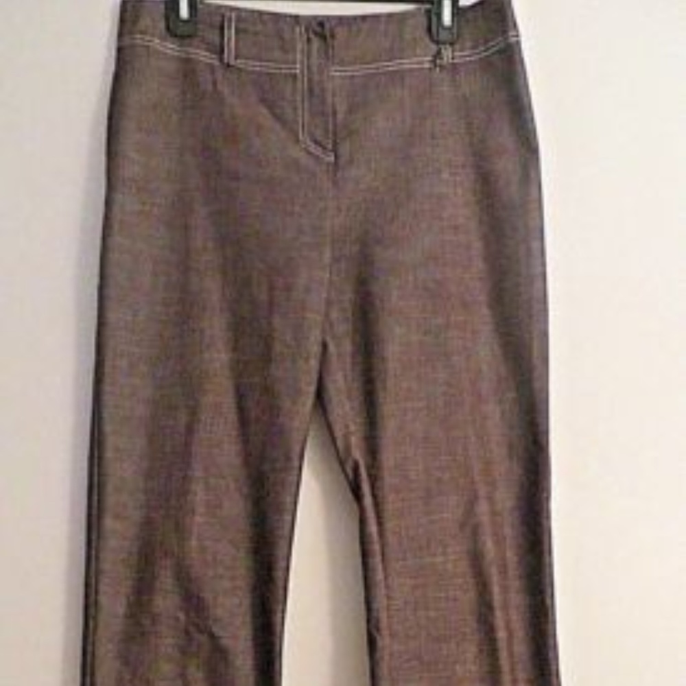 WALLIS BROWN BOOTCUT STRETCH TROUSERS